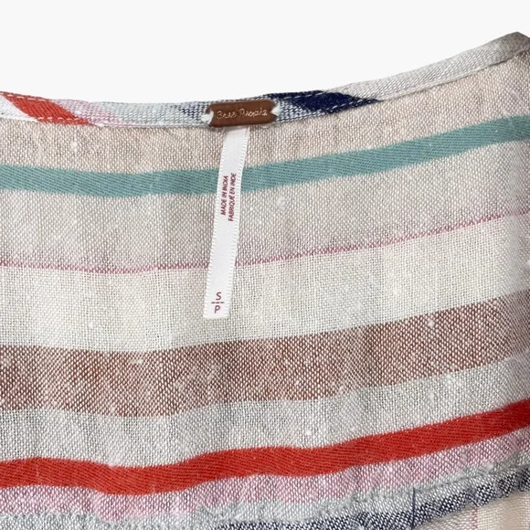 Free People Wrap It Up Striped Wrap‎ Dress - Picture 6 of 10